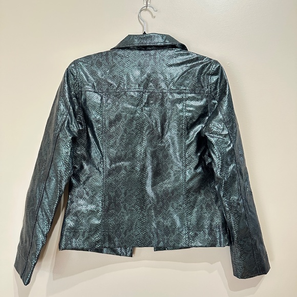 Guess Faux Snakeskin Jacket Vintage 90's Size S - Picture 9 of 9